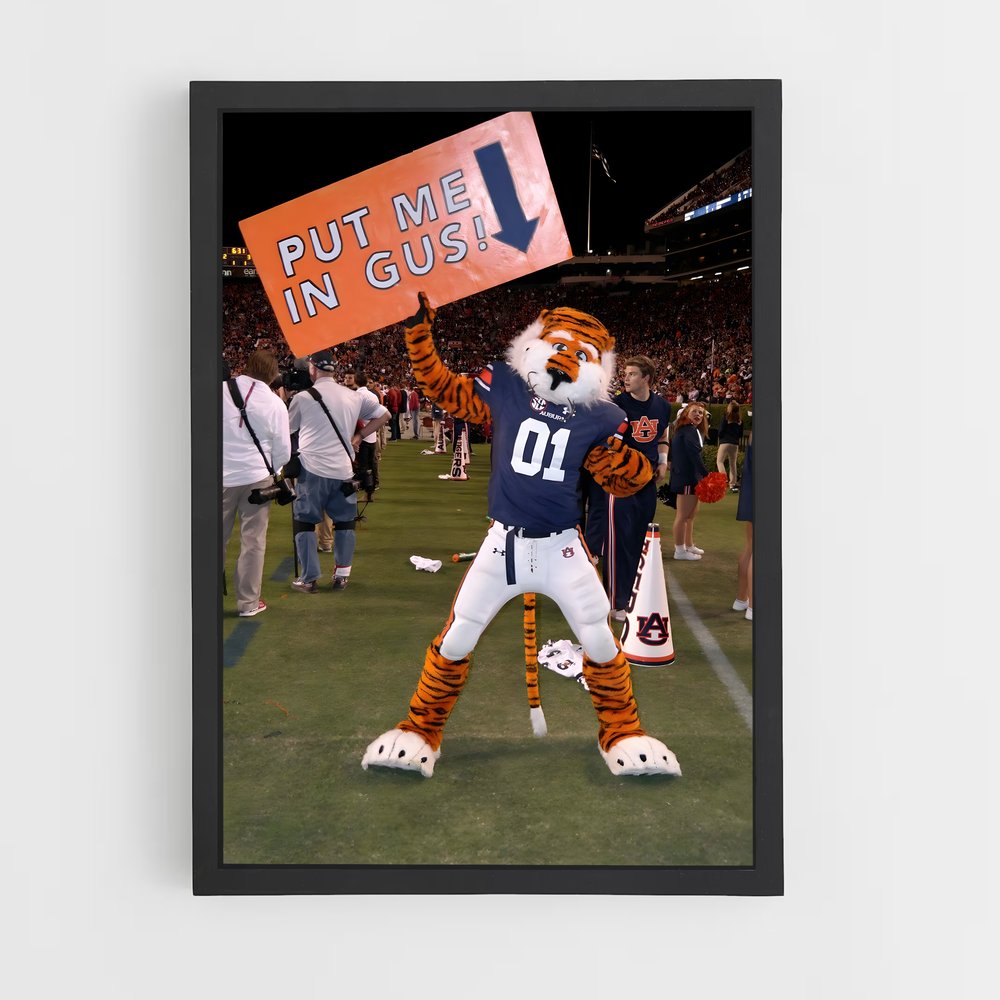 Poster Auburn de tigers – affiche Basketball (vue 2)
